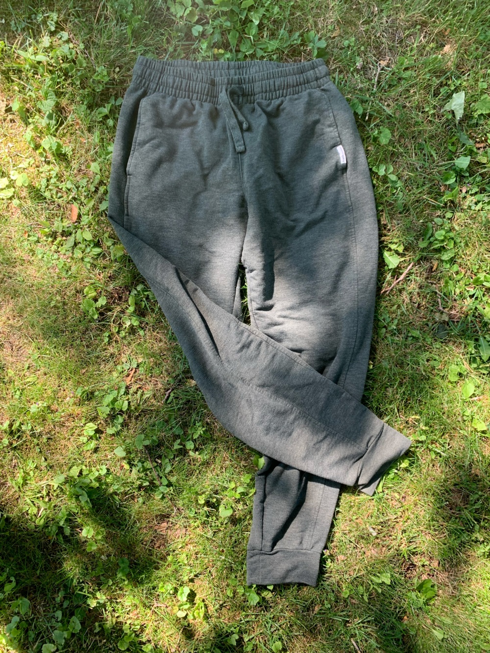 Frank & Oak Charcoal Gray Elastic Waist Joggers